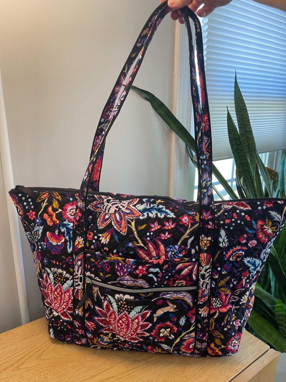 Vera Bradley Quilted Cotton Large Travel Tote